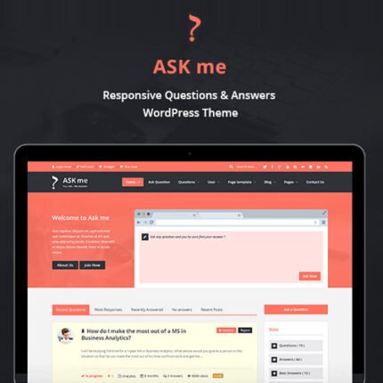 Ask Me Theme – Responsive Questions & Answers WordPress