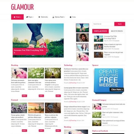 Glamour WordPress Theme