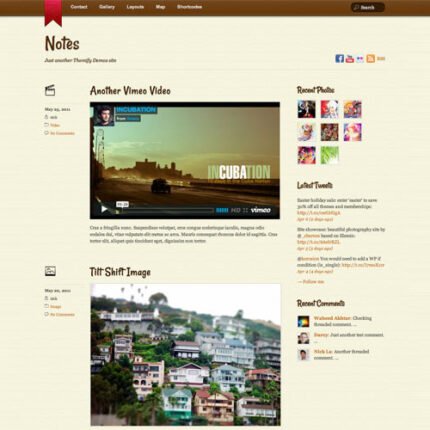 Notes WordPress Theme