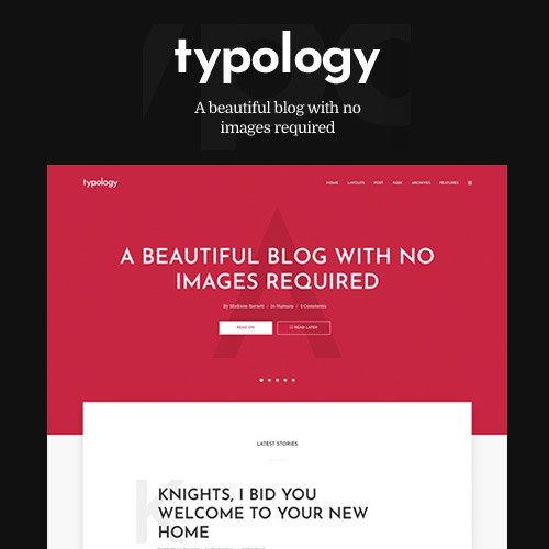 Typology-Text-Based-Minimal-WordPress-Blog-Theme Typology Theme