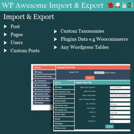 Import and Export Plugin