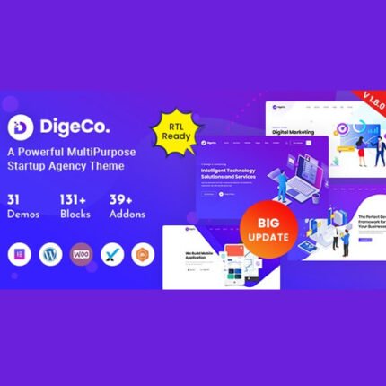 Digeco Theme – Startup Agency WordPress Theme