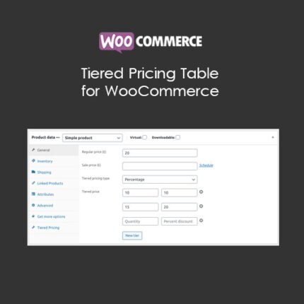 Tiered Pricing Table for WooCommerce