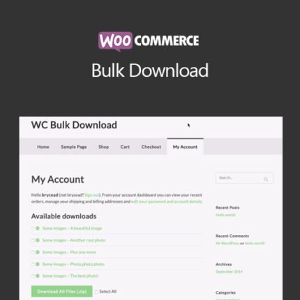 WooCommerce Bulk Download