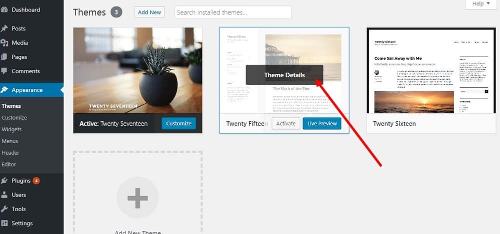 how to delete themes from wordpress