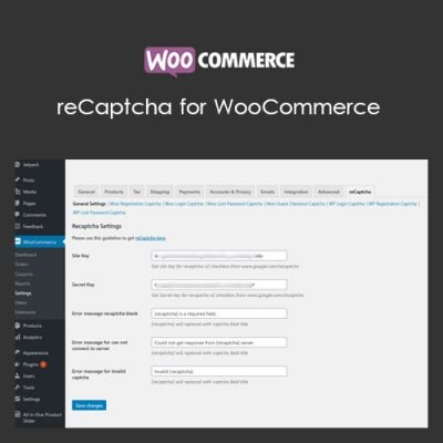 reCaptcha for WooCommerce